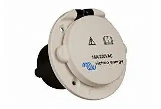 Power Inlet Polyamid with cover 16A/250Vac (2p/3w)