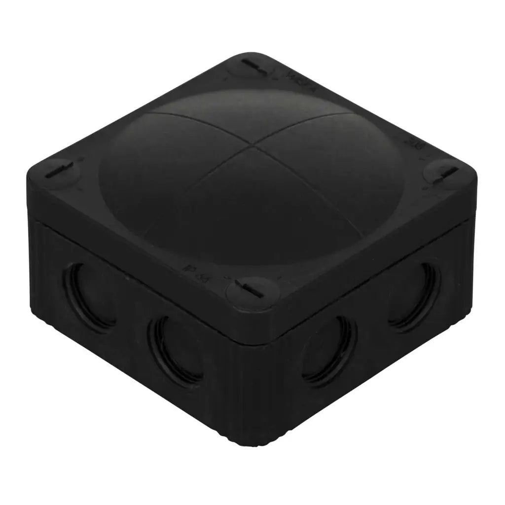 WHISKA JUNCTION BOX COMBI 308 BLACK PVC IP66