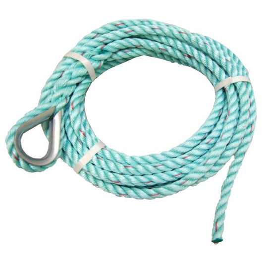 Pre-Spliced Anchor Rope with Galv Thimble 16mm x 8