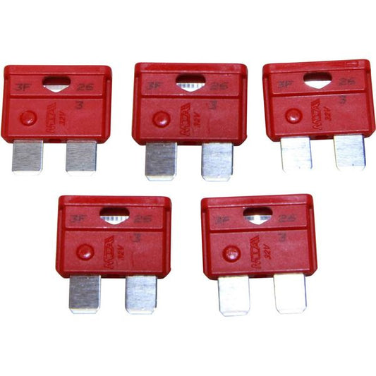 FUSE 10AMP BLADE TYPE RED PK5