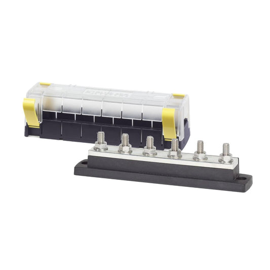 Blue Sea MaxiBus 250A BusBar, 6 Studs & Insulating Cover