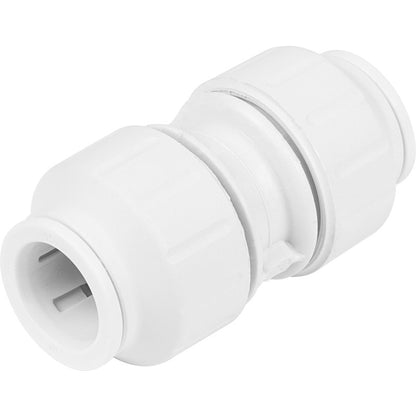 JG Speedfit White Straight Coupler (Dia)15mm