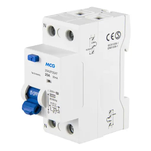 MCG 25A 2 Pole 30mA Type A RCD