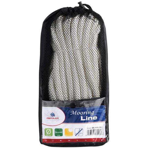 Osculati Mooring Line with Spliced Eye (12mm OD / White / 7 Metres)