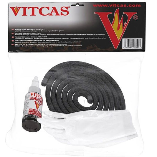Vitcas Stove Rope Seal Kit 12mm Black