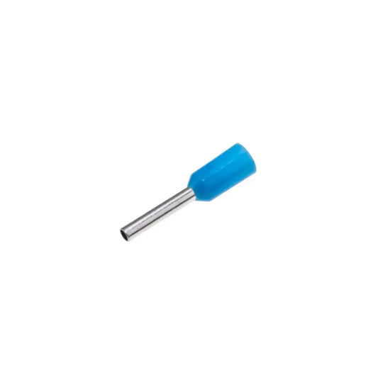 Bootlace Ferrule Single 0.75MM - Blue PK100