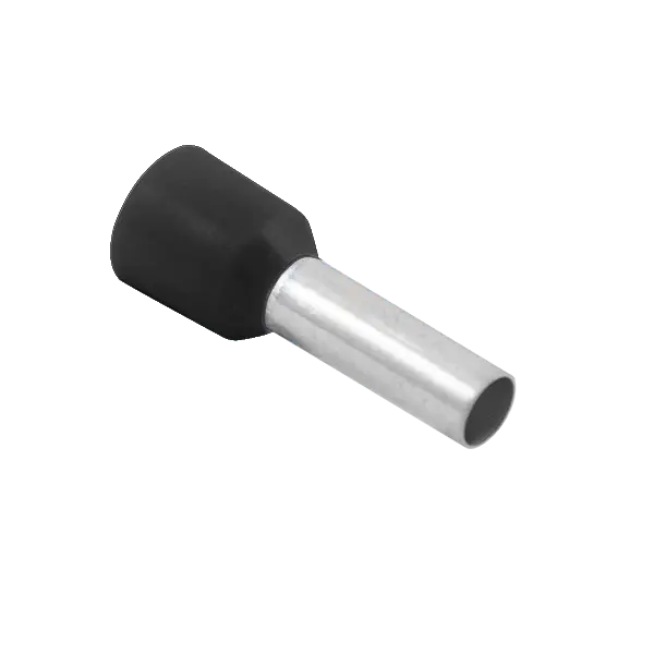 Double Bootlace Ferrule 1.5MM Blk PK100